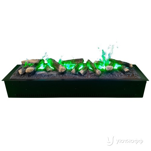 Паровой светодиодный электроочаг 3D Design L1000 с дровами и панелью Паровой светодиодный электроочаг 3D Design L1000 с дровами и панелью