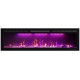 Линейный электроочаг Crystal 60 RF с разноцветным пламенем