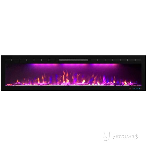 Линейный электроочаг Crystal 72 RF с разноцветным пламенем Линейный электроочаг Crystal 72 RF с разноцветным пламенем