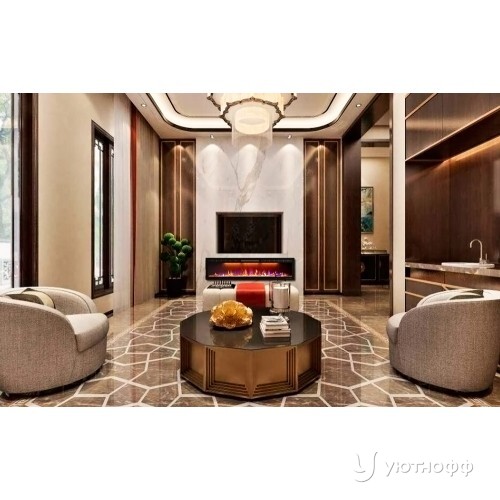 Линейный электроочаг Crystal 72 RF с разноцветным пламенем Линейный электроочаг Crystal 72 RF с разноцветным пламенем