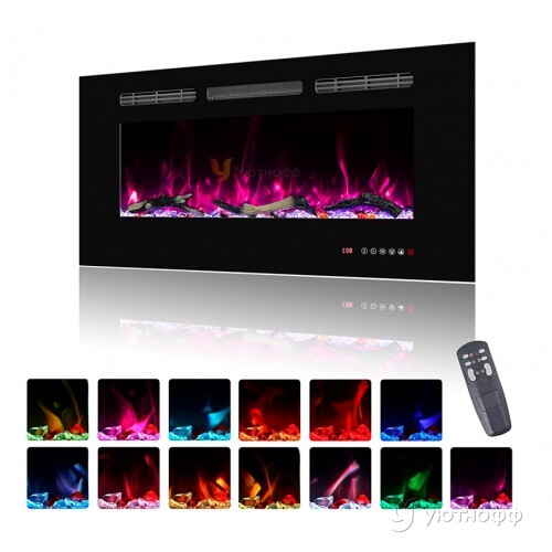 Линейный электроочаг Galaxy 42 RF FX с разноцветным пламенем Линейный электроочаг Galaxy 42 RF FX с разноцветным пламенем