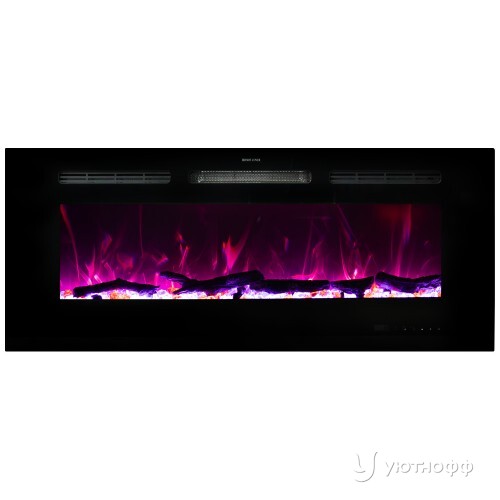 Линейный электроочаг Galaxy 42 RF FX с разноцветным пламенем Линейный электроочаг Galaxy 42 RF FX с разноцветным пламенем