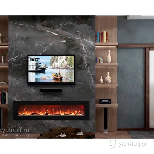Линейный электроочаг Galaxy 72 RF FX с разноцветным пламенем Линейный электроочаг Galaxy 72 RF FX с разноцветным пламенем