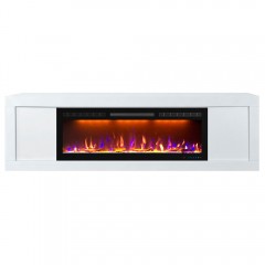 Тумба-камин Конкорд белый (портал Concord + очаг Crystal 50 RF)