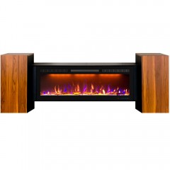Тумба-камин Стайл орех (портал Style + очаг Crystal 50 RF)