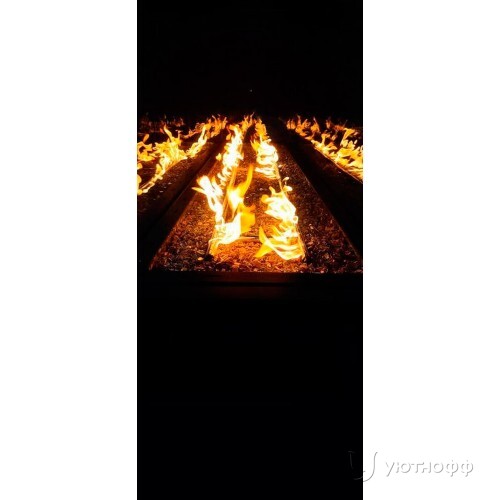 Камин на газу с огнеупорными стеклами Камин на газу с огнеупорными стеклами