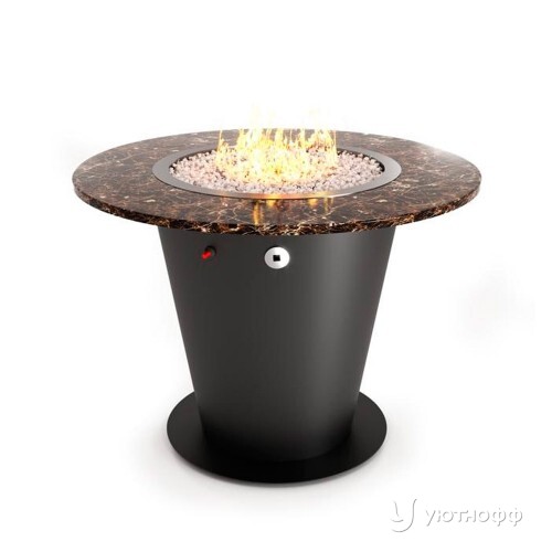 Камин на газу Рюмка c круглой столешницей Камин на газу Рюмка c круглой столешницей