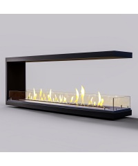 Встраиваемый биокамин Sappfire 600 торцевой сквозной