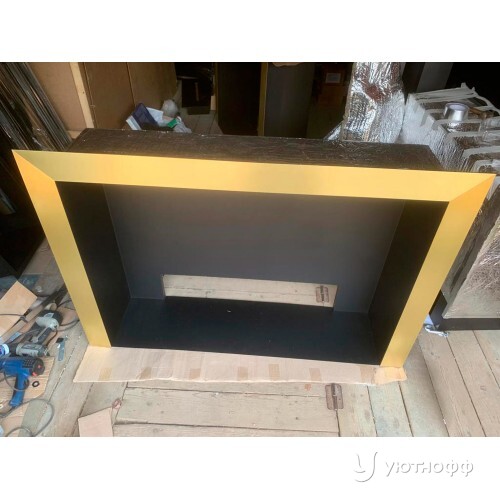 Биокамин встраиваемый Gold M (латунь)