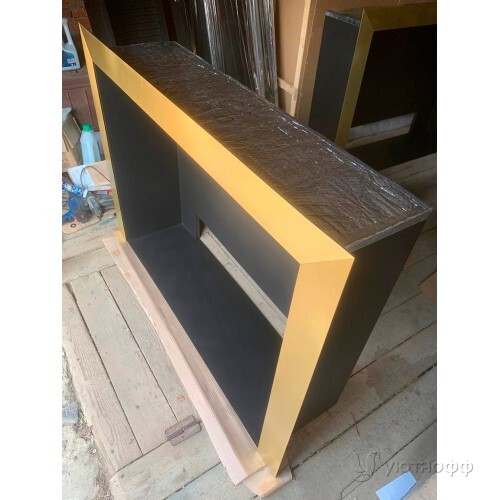 Биокамин встраиваемый Gold S (латунь)