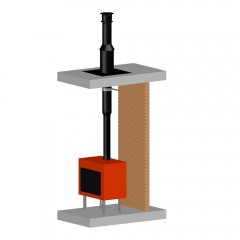 Дымоход Schiedel Permeter 50 D300мм 10м черный/серый (насадной монтаж)