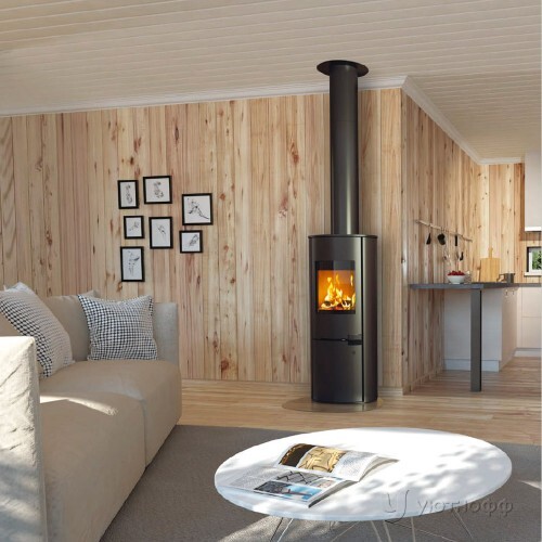 Отопительная печь Schiedel Sirius 1 с дымоходом Permeter Smooth Air 7 пм
