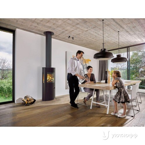 Отопительная печь Schiedel Sirius 3G с дымоходом Permeter Smooth Air 4 пм