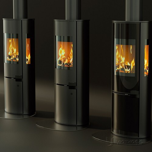 Отопительная печь Schiedel Sirius 1 с дымоходом Permeter Smooth Air 7 пм