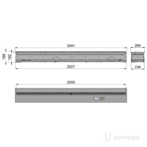 Встраиваемый камин-увлажнитель FireLine 2000 RGB Встраиваемый камин-увлажнитель FireLine 2000 RGB