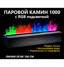 Электрокамин Schones Feuer 3D FireLine 1000 RGB (паровой очаг)