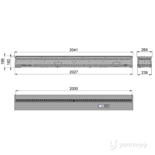 Встраиваемый электроочаг Schones Feuer 3D FireLine 2000 PRO Встраиваемый электроочаг Schones Feuer 3D FireLine 2000 PRO