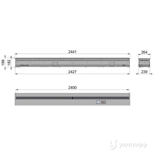 Встраиваемый электроочаг 3D FireLine 2400 Base Wi-Fi Встраиваемый электроочаг 3D FireLine 2400 Base Wi-Fi