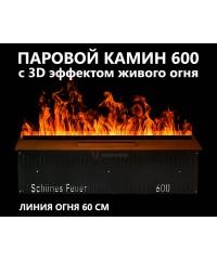 Электрокамин Schones Feuer 3D FireLine 600 (паровой очаг)