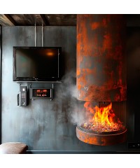 Электрокамин паровой круглый Lite Steam 600 