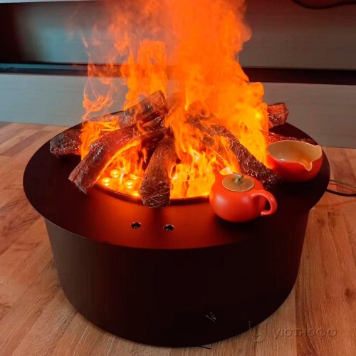 Встраиваемый электроочаг Soul Fire Lite Steam 600 круглый