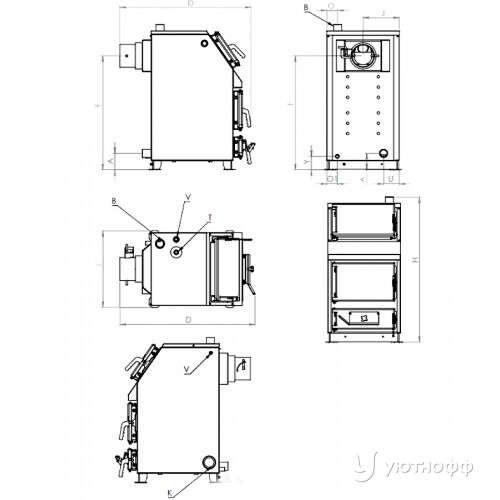 Котел твердотопливный Sunsystem WB Solido 20 Котел твердотопливный Sunsystem WB Solido 20