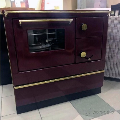 Дровяная каменная печь Fiko 3U80 MS в бордовом цвете Дровяная каменная печь Fiko 3U80 MS в бордовом цвете