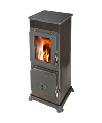 Дровяная печь Thorma Bozen АТ черная (Торма Бозен АТ) 