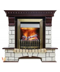 Угловой каминокомплект Пьер Люкс (портал Pierre Luxe Corner + очаг Dimplex Opti-myst 3D)