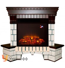 Угловой электрокамин Экстер М (портал InterFlame Exter Corner M + очаг Foton 23 LED)