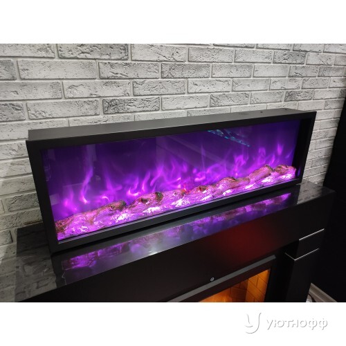 Электроочаг Орион 100 с разноцветным пламенем и звуком