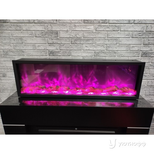 Электроочаг Орион 100 с разноцветным пламенем и звуком