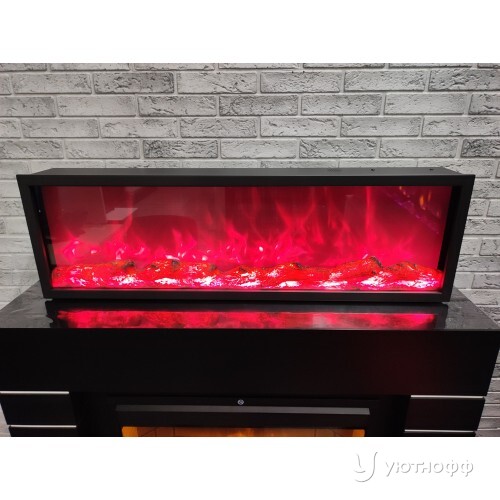 Электроочаг Орион 100 с разноцветным пламенем и звуком