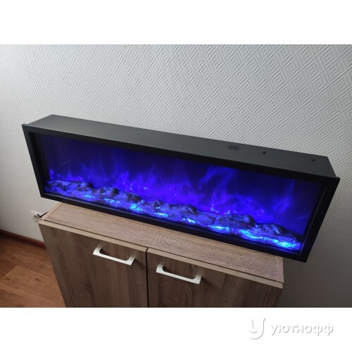 Электроочаг Орион 100 с разноцветным пламенем и звуком