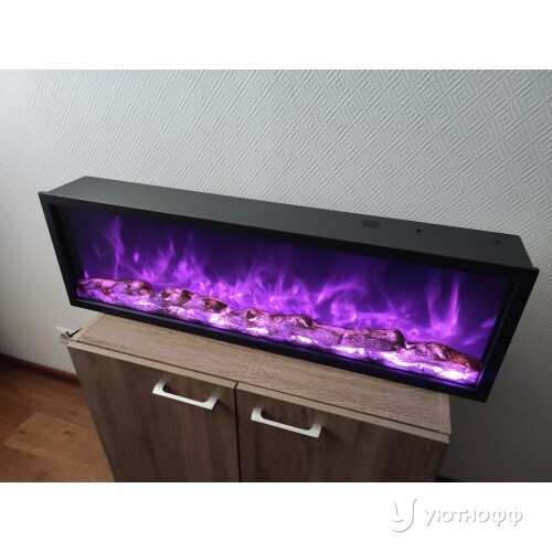 Электроочаг Орион 100 с разноцветным пламенем и звуком