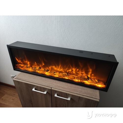 Электроочаг Орион 100 с разноцветным пламенем и звуком