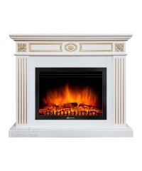 Каминокомплект Бьянка 23-25.5 (портал Bianca + широкий очаг 23-25.5")