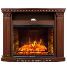 Мультимедиа каминокомплект Людовик 33 (портал Ludovik + очаг Panoramic / Firespace / Dioramic)