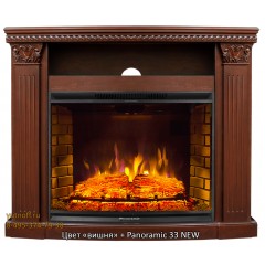 Мультимедиа каминокомплект Людовик 33 (портал Ludovik + очаг Panoramic / Firespace / Dioramic)