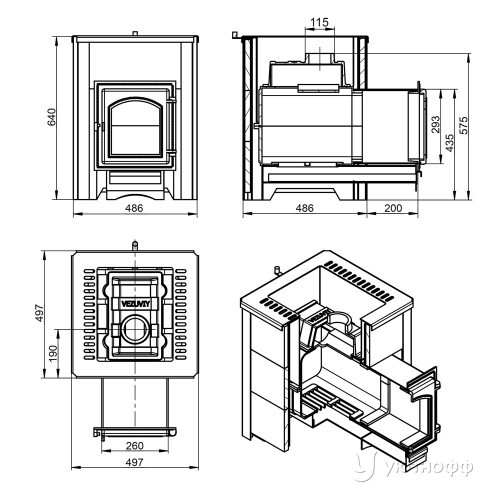Печь для бани Легенда 16 (270) талькохлорит
