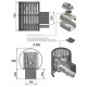 Печь для бани Легенда Ковка 28 (270) чугун