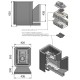 Печь для бани Сенсация 16 Антрацит (205) чугун