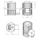 Печь для бани Ураган Ковка 16 (224) чугун