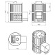 Печь для бани Ураган Ковка 16 (270) чугун