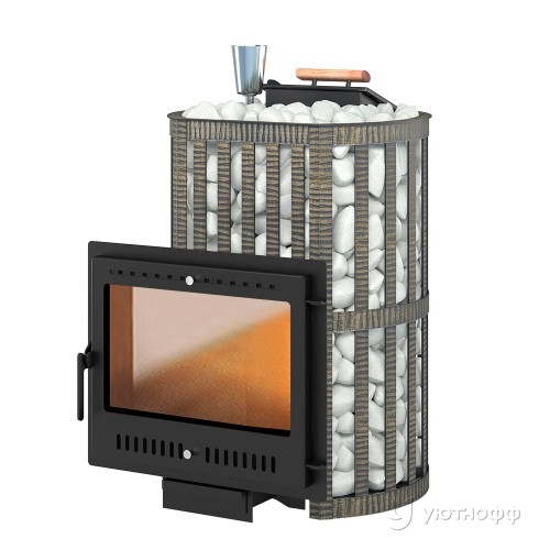 Печь для бани Ураган Ковка 22 панорама М