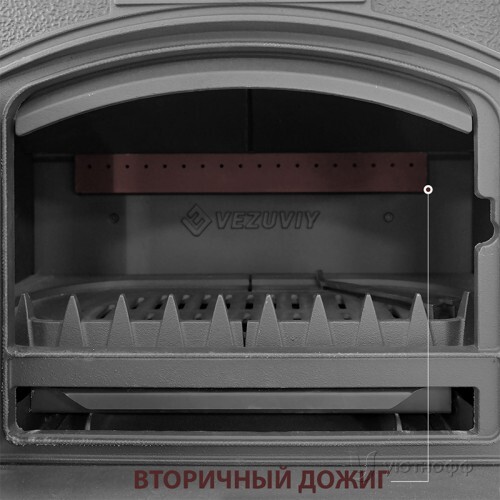 Печь-камин Везувий KZ-14 "Антрацит" чугун