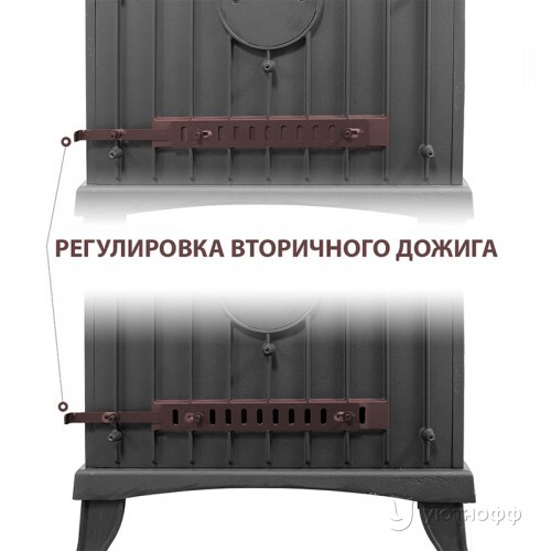 Печь-камин Везувий KZ-14 "Антрацит" чугун