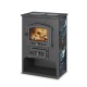 Дровяной печь-камин Везувий В3 амфиболит с плитой и дровником