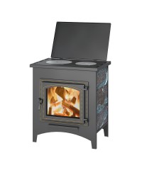 Печь отопительная Везувий ПК-04 с плитой (240) амфиболит
