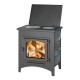 Дровяная печь Везувий ПК-04 с плитой 12 кВт амфиболит